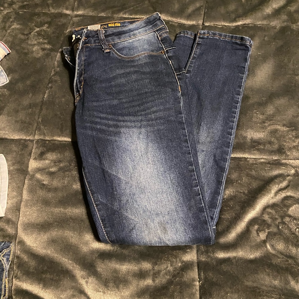 Dark blue jeans